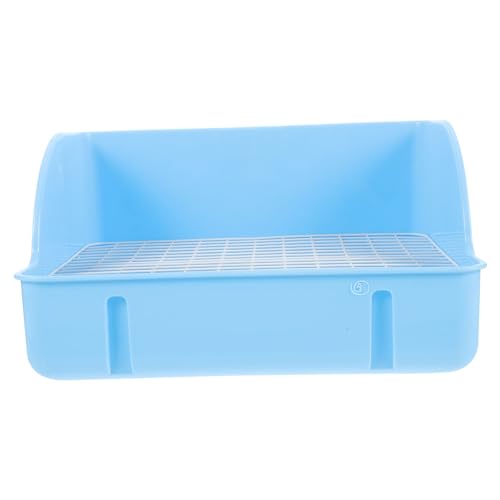 FIXOSHEE Kasten Haustiertoilette Haustierstreubecken Häschen-trainingstoilette Haustierpfanne Für Tiere Katzentrainingstoilette Toilette Für Katzen Rattenstreu Sky-Blue Plastik FIXOSHEE Kasten Haustiertoilette Haustierstreubecken Häschen-trainingstoilette Haustierpfanne Für Tiere Katzentrainingstoilette Toilette Für Katzen Rattenstreu Sky-Blue Plastik von FIXOSHEE