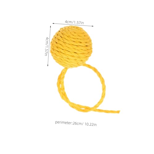 FIXOSHEE Katzenspielzeug Sisal Kratzball mit Abnehmbarem Robustes Papierseil Einfach zu Montierendes Zubehör für Katzenkratzbaum für Kätzchen und Hauskatzen Vielseitig Kratzen von FIXOSHEE