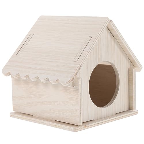 FIXOSHEE Kleine Haustierhütte aus Holz Versteckhaus für Hamster und Meerschweinchen Sichere und Kreative Umgebung für Kletterübungen und Ruheplätze FIXOSHEE Kleine Haustierhütte aus Holz Versteckhaus für Hamster und Meerschweinchen Sichere und Kreative Umgebung für Kletterübungen und Ruheplätze von FIXOSHEE