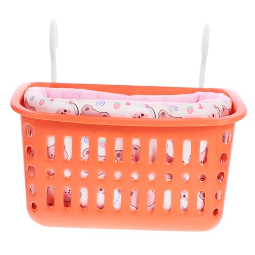 FIXOSHEE Kleines Haustier Hängematte Wärmendes Plüschbett mit Decke Nager Schlafplatz für Hamster Chinchilla Meerschweinchen Atmungsaktiv und Einfache Befestigung im Käfig Zufällige Farbe von FIXOSHEE