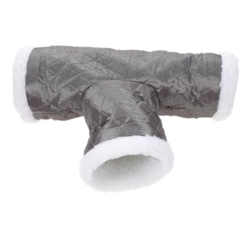 FIXOSHEE Kleintier Tunnel mit Warmem Fleece Kleines Haustier Versteck und Kuschelhöhle für Hamster Rennmäuse Meerschweinchen Weicher Sicherer Rückzugsort Farbe Zufällig Zufällige Farbe von FIXOSHEE