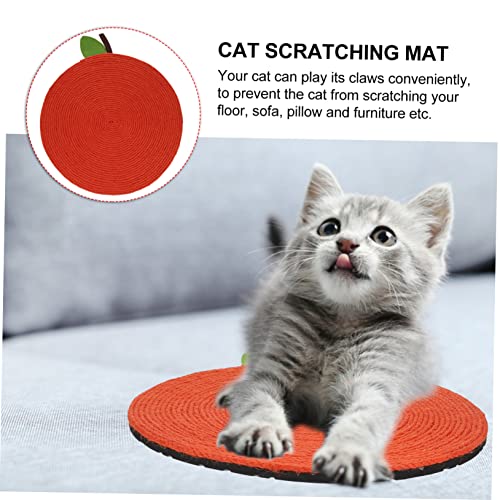 FIXOSHEE Kratzmatte für Katzen Orange Design Langlebiges Kratzbrett zum Krallenschärfen rutschfest Hautfreundlich Schützt Möbel und Boden für Katzen zu Hause FIXOSHEE Kratzmatte für Katzen Orange Design Langlebiges Kratzbrett zum Krallenschärfen rutschfest Hautfreundlich Schützt Möbel und Boden für Katzen zu Hause von FIXOSHEE