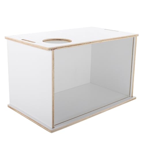 FIXOSHEE Mehrzweck Hamster Sandbad Box mit Transparentem Design Leicht zu Reinigen Robustes Sand badehaus für Hamster Meerschweinchen und Kleine Nager Geeignet als Toilette und Badebereich von FIXOSHEE