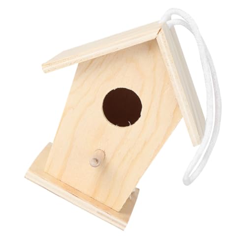 FIXOSHEE Mini DIY Holz Vogelhaus Bausatz für Handgemachtes Vogelhaus mit Juteseil zur Dekoration Basteln für Hochzeiten oder Partys FIXOSHEE Mini DIY Holz Vogelhaus Bausatz für Handgemachtes Vogelhaus mit Juteseil zur Dekoration Basteln für Hochzeiten oder Partys von FIXOSHEE