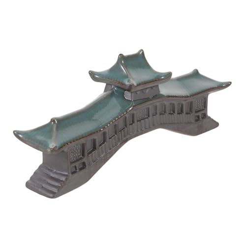 FIXOSHEE Miniatur Brücke Aquarium Deko Klassisches Asiatisches Design Handgefertigt Vielseitig für Zen Garten Fischbecken Desktop Leicht und Kompakt Authentische Micro Landschaftsfigur von FIXOSHEE