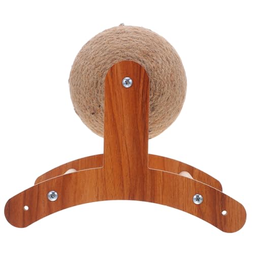 FIXOSHEE Natürliche Sisal Kratzball Katze Krallenpflege Strapazierfähiger Handgewickelter Sisal Kratzball für Katzen Indoor Fördert Aktivität und Schützt Möbel von FIXOSHEE