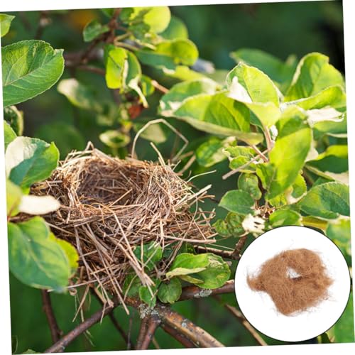 FIXOSHEE Natürliche Vogelnest Materialien Wetterbeständig Atmungsaktiv für Wildvögel Wellensittiche DIY Nistmaterial für Nistkästen Bäume und Vogelhäuser von FIXOSHEE