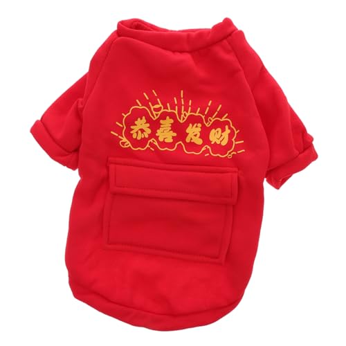 FIXOSHEE Neujahrs Hundekostüm Hundepullover Atmungsaktiv Bequem Haustierkleidung für Kleine bis Mittlere Hunde Party Spaziergang FIXOSHEE Neujahrs Hundekostüm Hundepullover Atmungsaktiv Bequem Haustierkleidung für Kleine bis Mittlere Hunde Party Spaziergang von FIXOSHEE