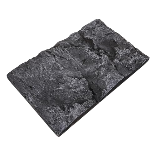 FIXOSHEE PU Stein Hintergrundplatte für Reptilien und Schildkrötenbecken Leicht Zuschneidbar Wiederverwendbar Dekorative Rückwand für Aquarium und Terrarium von FIXOSHEE