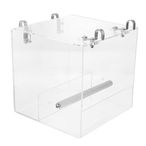 FIXOSHEE Parrot Futterautomat Futter und Wassernapf Groß Vogelkäfig Zubehör Einfacher Einhängebehälter für Automatische Fütterung Kleiner Vögel und Papageien FIXOSHEE Parrot Futterautomat Futter und Wassernapf Groß Vogelkäfig Zubehör Einfacher Einhängebehälter für Automatische Fütterung Kleiner Vögel und Papageien von FIXOSHEE