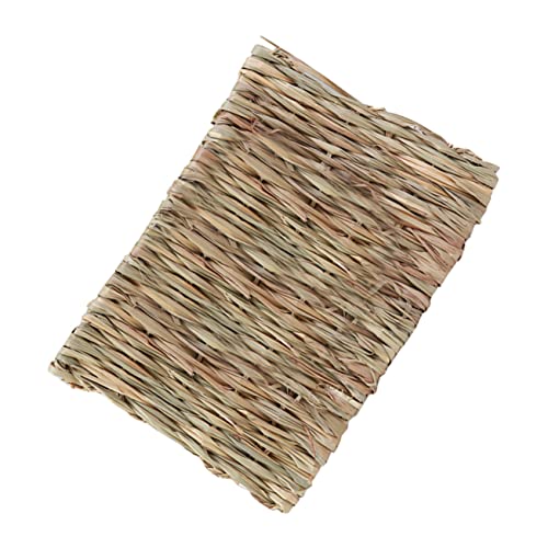 FIXOSHEE Pet Mat aus Natürlichem Schilfrohr Handgefertigt Atmungsaktiv und Langlebig als Hamster und Kaninchen Nest Zähneknabbern und Geeignet für Kleintiere Wie Meerschweinchen und von FIXOSHEE