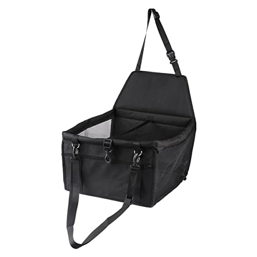 FIXOSHEE Pet Safety Seat Atmungsaktive wasserdichte Transporttasche für Hunde und Katzen für Reisen im Auto Schwarz mit Dicken Stützstangen FIXOSHEE Pet Safety Seat Atmungsaktive wasserdichte Transporttasche für Hunde und Katzen für Reisen im Auto Schwarz mit Dicken Stützstangen von FIXOSHEE