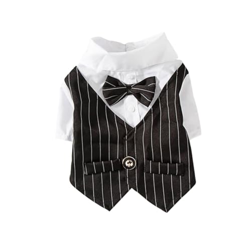 FIXOSHEE Pet Suit für Hunde und Katzen Eleganter Hundemantel mit Gentleman Design und Spitzenverzierung Strapazierfähiges Material Schnell Trocknend Bequem und Leicht Anzuziehen für von FIXOSHEE