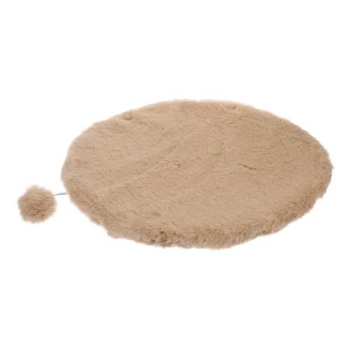 FIXOSHEE Pet Warm Cushion Katzen Schlafmatte Rund Rutsch Katzenkissen aus Weichem für Drinnen und Auto Kuscheliges Schlafpolster in Milchtee FIXOSHEE Pet Warm Cushion Katzen Schlafmatte Rund Rutsch Katzenkissen aus Weichem für Drinnen und Auto Kuscheliges Schlafpolster in Milchtee von FIXOSHEE