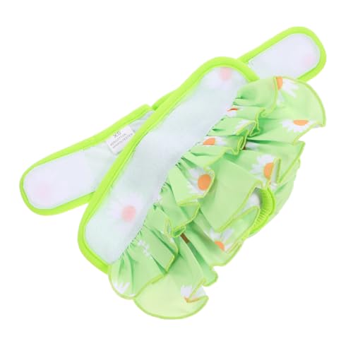 FIXOSHEE Physiologische Hosen Für Haustiere Hosen Für Die Hundeperiode Welpenwindel Windel Für Hündin Hundehose Hundewindeln Kostü Gegen Belästigung Haustierhosen Light Green Baumwolle von FIXOSHEE