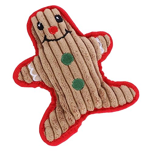 FIXOSHEE Plüsch klingendes Hund kaut weihnachtliches quietschendes hundespielzeug Quietscher Hundespielzeug Backenzahnspielzeug für Hunde von FIXOSHEE
