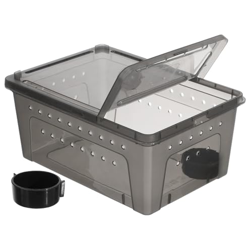 FIXOSHEE Reptilien Aufzuchtbox aus Hochwertigem Kunststoff mit Futterbox Sicher und Langlebig Geräumig für Bartagamen Landschildkröten und Praktische Zuchtbox für Terrarienhaltung FIXOSHEE Reptilien Aufzuchtbox aus Hochwertigem Kunststoff mit Futterbox Sicher und Langlebig Geräumig für Bartagamen Landschildkröten und Praktische Zuchtbox für Terrarienhaltung von FIXOSHEE