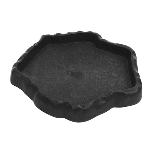 FIXOSHEE Reptilien Wasserschale mit Natürlichem Felsdesign Stabile Futterschale und Wassernapf für Schildkröten Bartagamen und Eidechsen Leicht zu Reinigen Vielseitig für Terrarien Geeignet von FIXOSHEE