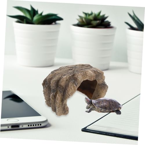 FIXOSHEE Reptilienhöhle aus Resin mit Sonnenplatz Versteck und Ruhebereich für Schildkröten Echsen Geckos und Kleine Terrarientiere Robustes Terrariumdekor für Schildkröten Reptilienbecken FIXOSHEE Reptilienhöhle aus Resin mit Sonnenplatz Versteck und Ruhebereich für Schildkröten Echsen Geckos und Kleine Terrarientiere Robustes Terrariumdekor für Schildkröten Reptilienbecken von FIXOSHEE