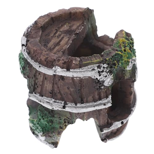 FIXOSHEE Reptilienversteck Mini Aquarien Höhle aus Zerbrochenem Atmungsaktives Terrarium Versteck für Gecko Leopardgecko und Kleine Wirbellose Sicherer Unterschlupf mit Optimaler Belüftung von FIXOSHEE
