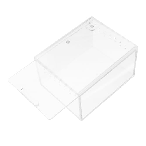 FIXOSHEE Reptilzuchtbox Transparent mit Belüftung für Sichere Haltung von Reptilien für Spinnen Schildkröten und Andere Kleintiere Langlebig und Sicher im Gebrauch FIXOSHEE Reptilzuchtbox Transparent mit Belüftung für Sichere Haltung von Reptilien für Spinnen Schildkröten und Andere Kleintiere Langlebig und Sicher im Gebrauch von FIXOSHEE