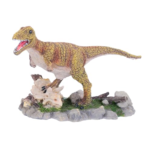 FIXOSHEE Resin Dinosaur Ornament Aquarium Deko Reptilien Terrarium Landschaft Dekoration für Haustierkäfig von FIXOSHEE