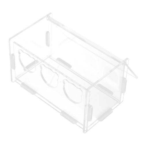 FIXOSHEE Rutin Futterbox aus Transparentem Kunststoff für Kleintiere Leicht zu Reinigen Futterbehälter für Vögel Papageien und Hühner für Käfig und Außenbereich Praktischer Futterspender FIXOSHEE Rutin Futterbox aus Transparentem Kunststoff für Kleintiere Leicht zu Reinigen Futterbehälter für Vögel Papageien und Hühner für Käfig und Außenbereich Praktischer Futterspender von FIXOSHEE