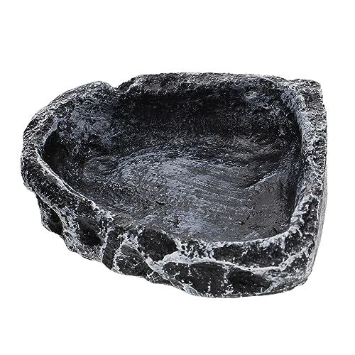 FIXOSHEE Schildkröten Wassernapf für Terrarien Futterbecken für Reptilien Dekorative Futterschale mit Lebensechtem Aussehen zu Reinigen für Eidechsen und Kleine FIXOSHEE Schildkröten Wassernapf für Terrarien Futterbecken für Reptilien Dekorative Futterschale mit Lebensechtem Aussehen zu Reinigen für Eidechsen und Kleine von FIXOSHEE