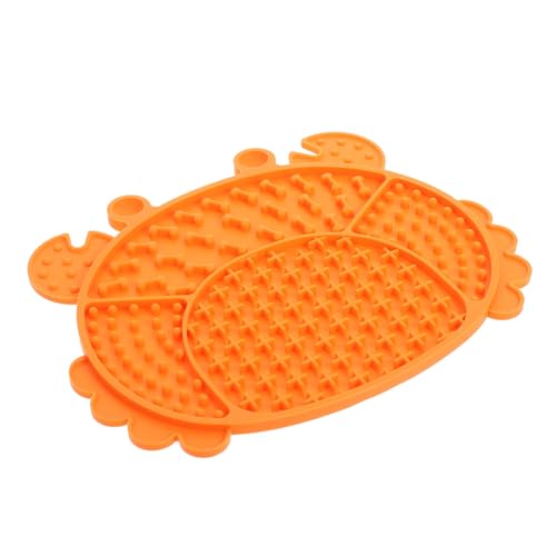 FIXOSHEE Silikon Slow Feeding Matte für Hunde und Katzen rutschfeste Abgerundete Futterunterlage in Orange Langlebige Leicht zu Reinigende Lick Pad für Langsames Füttern und Stressfreie FIXOSHEE Silikon Slow Feeding Matte für Hunde und Katzen rutschfeste Abgerundete Futterunterlage in Orange Langlebige Leicht zu Reinigende Lick Pad für Langsames Füttern und Stressfreie von FIXOSHEE