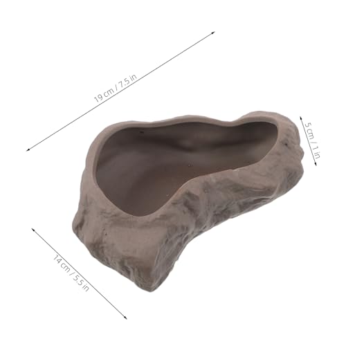 FIXOSHEE Simulierte Stein-keramische Blumenschale Für Bonsai Und Sukkulenten Mit Abflussloch Dekorativer Blumentopf Für Tischbrunnen Und Innenraumdekoration von FIXOSHEE