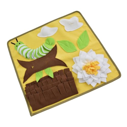 FIXOSHEE Snuffle Mat für Hunde Faltbare Schnüffelmatte aus Abriebfestem Material Spielerisches Futterversteck zum Stressabbau Beißfestes Design für Langanhaltende Beschäftigung Gelb FIXOSHEE Snuffle Mat für Hunde Faltbare Schnüffelmatte aus Abriebfestem Material Spielerisches Futterversteck zum Stressabbau Beißfestes Design für Langanhaltende Beschäftigung Gelb von FIXOSHEE