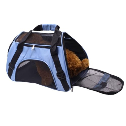 FIXOSHEE Tragbarer Haustier Rucksack mit Sicherheitsreißverschlüssen Atmungsaktives Mesh Verstellbare Gurte Faltbare Outdoor Tasche für Hunde und Katzen Robuste Transporttasche in Blau FIXOSHEE Tragbarer Haustier Rucksack mit Sicherheitsreißverschlüssen Atmungsaktives Mesh Verstellbare Gurte Faltbare Outdoor Tasche für Hunde und Katzen Robuste Transporttasche in Blau von FIXOSHEE