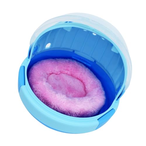 FIXOSHEE Tragbarer Papageienkäfig mit Atmungsaktivem Raumdeckel Warmes Nest mit Weichem Polster Langlebiges Haustierzubehör für Kleine Vögel und Papageien für Sicheren Zufällige Farbe von FIXOSHEE