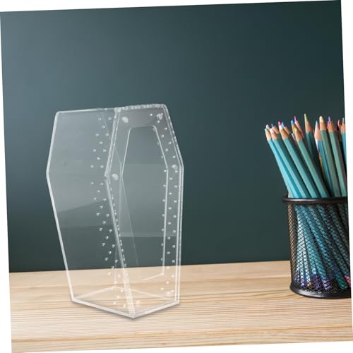 FIXOSHEE Transparente Acrylbox für Reptilien und Schnecken Terrarium für Kleine Kriechtiere Sicheres Futter und Lebensraumgehege für Spinnen Eidechsen und Schlangen FIXOSHEE Transparente Acrylbox für Reptilien und Schnecken Terrarium für Kleine Kriechtiere Sicheres Futter und Lebensraumgehege für Spinnen Eidechsen und Schlangen von FIXOSHEE