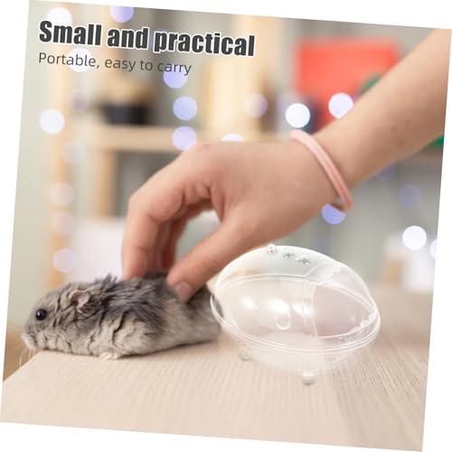 FIXOSHEE Transparente Hamster Sandbadewanne mit Staubdichtem Sandkasten Platzsparendes Leicht zu Reinigendes Haustierbad für Mäuse Igel Meerschweinchen und Kleine Kleintiere von FIXOSHEE