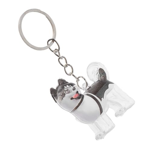 FIXOSHEE Transparenter Hundememorial Schlüsselanhänger mit Aufbewahrungsflasche Sichere Haaraufbewahrung Tragbarer Pet Hair Keepsake Anhänger Emotionales Andenken für Hundeliebhaber Kompakt von FIXOSHEE
