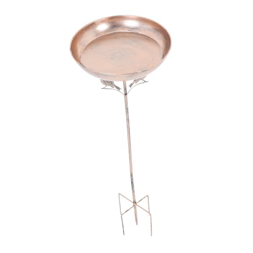 FIXOSHEE Vogelbademütze aus Metall Dekorative Eisen Vogelschüssel für Garten Multifunktional als Futter und Wasserstelle Installieren Künstlerisches Design für Wildvögel von FIXOSHEE