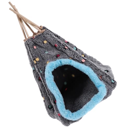 FIXOSHEE Vogelhängematte für Papageien Warmes Nest aus Weichem Baumwollmaterial Gepolstert Hängendes Schlafbett für Kleine Vögel zum Aufhängen im Käfig für Kuschelige Ruheplätze von FIXOSHEE