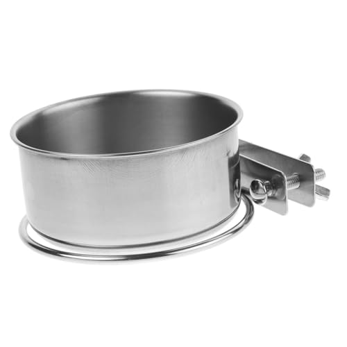 FIXOSHEE Wandmontierter Hundenapf Wand Montierte Haustierfutterhäuschen Schüsseln Für Hundekisten Futternapf Für Hunde Hund Wassernapf Haustierkuchenschale Silver Rostfreier Stahl von FIXOSHEE