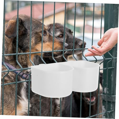 FIXOSHEE Wassernapf für Haustierkäfige aus Robustem Abs Platzsparend Hängender Futternapf für Welpen Kaninchen und Einfache Langlebig und Leicht zu Reinigen für und Transportboxen von FIXOSHEE