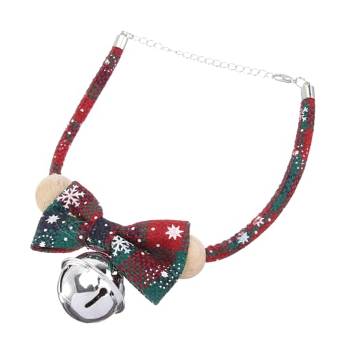 FIXOSHEE Weihnachtliches Haustierhalsband mit Schleife und Glocke Verstellbares Bequemes Hund Dekoratives Accessoire für Kleine bis Mittelgroße Hunde und FIXOSHEE Weihnachtliches Haustierhalsband mit Schleife und Glocke Verstellbares Bequemes Hund Dekoratives Accessoire für Kleine bis Mittelgroße Hunde und von FIXOSHEE