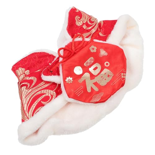 FIXOSHEE Winter Warmes Haustier Cape für Katzen und Hunde Hautfreundliches Year Kostüm Atmungsaktive Flexible Haustier Kleidung für Partygeschenke und Winterkleidung von FIXOSHEE