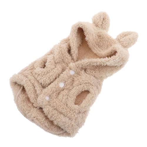 FIXOSHEE Winterkapuzenpullover für Kleine Haustiere mit Süßen Hasenohren Kuschelig und Warm Einfach Anzuziehen für Kaninchen Katzen und Kleine Hunde für Kalte Wintertage von FIXOSHEE