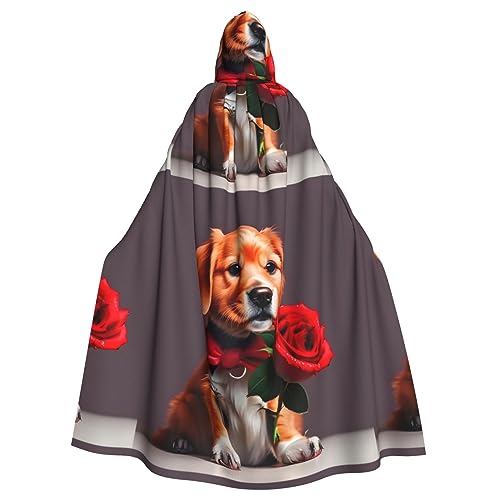 FInpan Gentleman-ähnlicher Hundeponcho, Halloween-Kapuzenumhang, für Damen und Herren, Halloween, Verkleidungsparty, Cosplay-Kostüme FInpan Gentleman-ähnlicher Hundeponcho, Halloween-Kapuzenumhang, für Damen und Herren, Halloween, Verkleidungsparty, Cosplay-Kostüme von FInpan