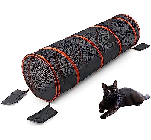 Tunnel Für Katzen Kleintierspielzeug Katzentunnel Lustiges Haustier Katzentunnel Katzenspielröhren Faltbares Kätzchen Hundespielzeug Welpen Frettchen von FJAUOQ
