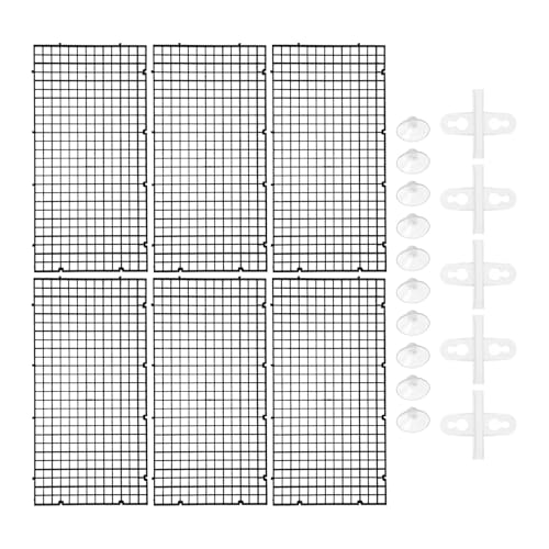 FJOADNVM Aquarium Trennwand Aquarium-Trennwand-Set, Aquarium-Isolationsplattenheizung, gemischte Zuchtschale, Kunststoff-Trennwand, Eier-Schlüpfgitter von FJOADNVM