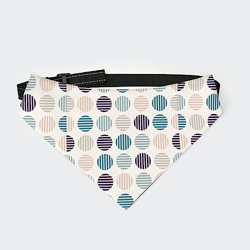 Abstrakte geometrische Kreise, nordisches Hundehalstuch, Halsband, Haustier-Dreieckstuch, Katzenhalstuch mit Verstellbarer Schnalle Abstrakte geometrische Kreise, nordisches Hundehalstuch, Halsband, Haustier-Dreieckstuch, Katzenhalstuch mit Verstellbarer Schnalle von FJQWKLF