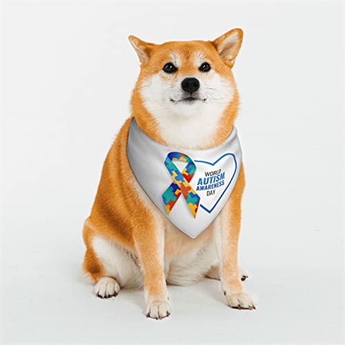 Autismus-Bewusstseinstag, verstellbare Hundekostüme, Bandana-Passform, dreieckig, wendbar, doppeltes Design, Haustier-Schal, groß Autismus-Bewusstseinstag, verstellbare Hundekostüme, Bandana-Passform, dreieckig, wendbar, doppeltes Design, Haustier-Schal, groß von FJQWKLF