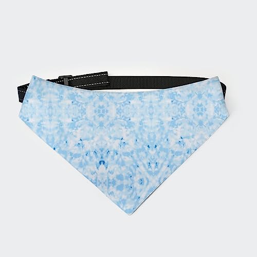 Batikblaues Hunde-Bandana-Halsband, Haustier-Dreieckstuch, Katzen-Halstuch mit Verstellbarer Schnalle Batikblaues Hunde-Bandana-Halsband, Haustier-Dreieckstuch, Katzen-Halstuch mit Verstellbarer Schnalle von FJQWKLF