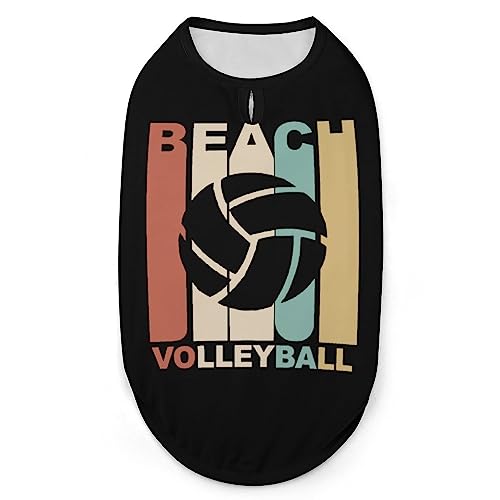 Beachvolleyball-Hundehemd, Sommer-T-Shirt für Haustiere, weiches, ärmelloses Tanktop, Haustierkleidung, formelle Kleidung für alle Welpen und Katzen, XX-Large Beachvolleyball-Hundehemd, Sommer-T-Shirt für Haustiere, weiches, ärmelloses Tanktop, Haustierkleidung, formelle Kleidung für alle Welpen und Katzen, XX-Large von FJQWKLF